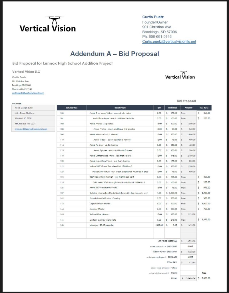 Bid Proposal
